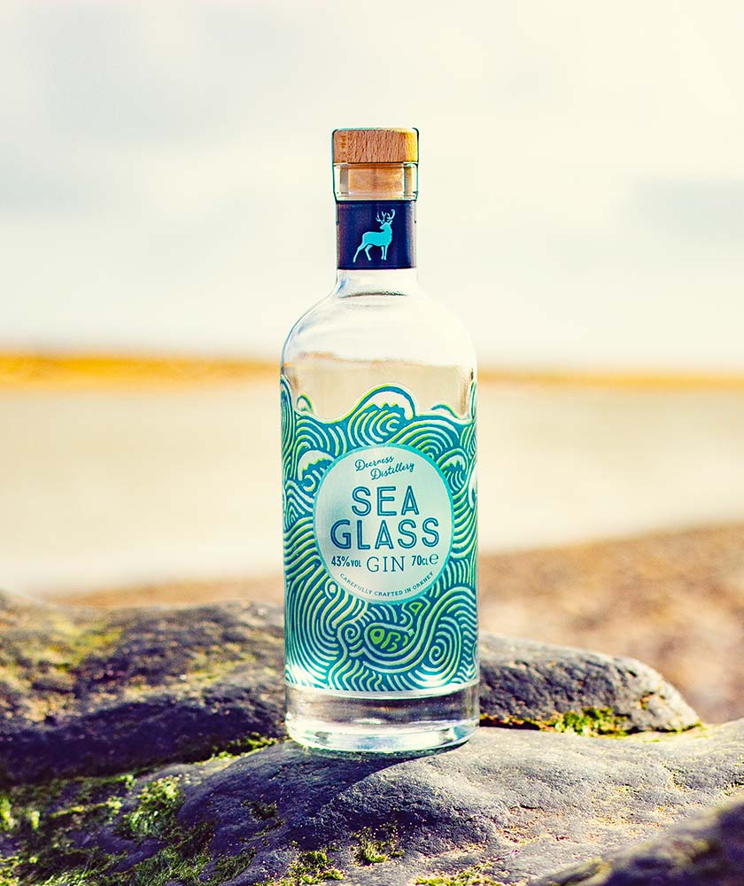 Sea Glass Gin Bottle