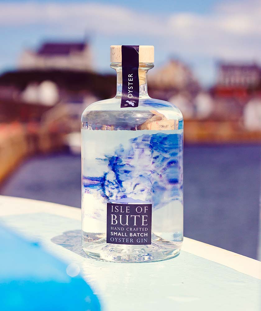 Isle of Bute Oyster Gin Bottle