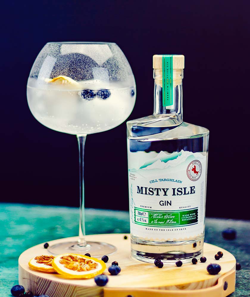 Misty Isle Cill Targhlain Gin Bottle